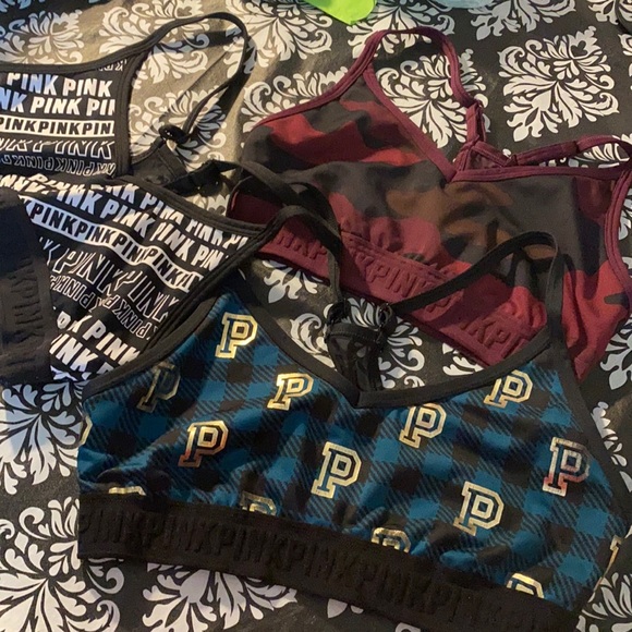 PINK Victoria’s Secret Ultimate Sports (3) Bras - Picture 3 of 6